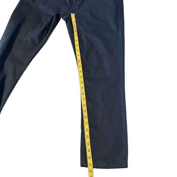 Paige Federal Jeans Mens Size 32 Black Shadow Straight Preppy Stretch Classic - Picture 15 of 16